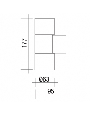 Vanjska zidna rasvjeta WM002 DARK GREY-ANTRACITE 2