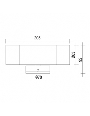 Vanjska zidna rasvjeta WM043 DARK GREY-ANTRACITE 2
