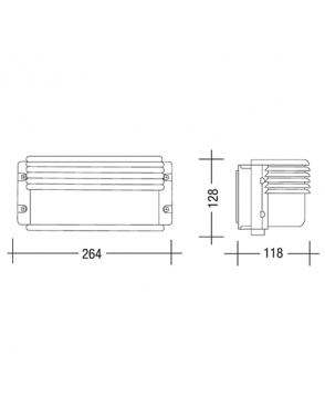 Vanjska zidna rasvjeta 1803 bijela 2