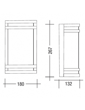 Vanjska zidna rasvjeta 2004 crna 2