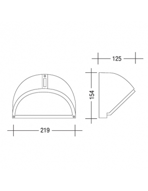 Vanjska zidna rasvjeta 1603 bijela 2