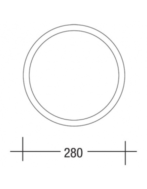 Vanjska zidna rasvjeta 62750-C bijela MAXI IP65 E-27 100W PC ?280mm 2