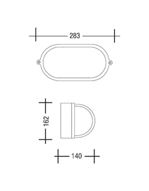 Vanjska plafonjera rasvjeta 1201 siva 2