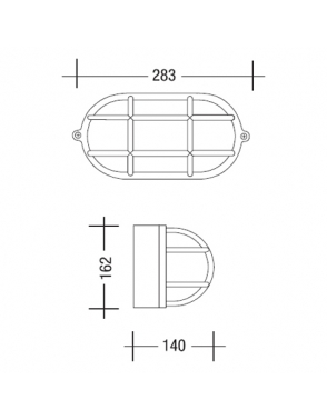Vanjska plafonjera rasvjeta 1202 bijela 2