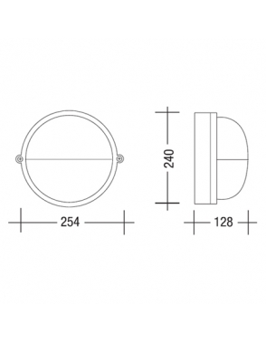 Vanjska plafonjera rasvjeta 1105 bijela 2