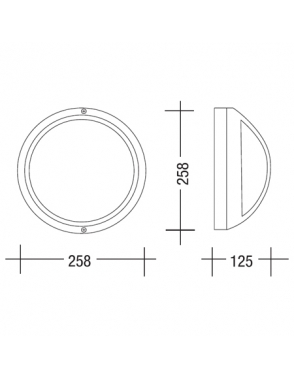 Vanjska plafonjera rasvjeta 2101 bijela 2