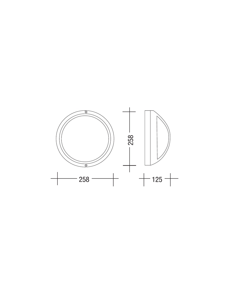 Vanjska plafonjera rasvjeta 2101 siva