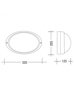 Vanjska plafonjera rasvjeta 2201 siva 2