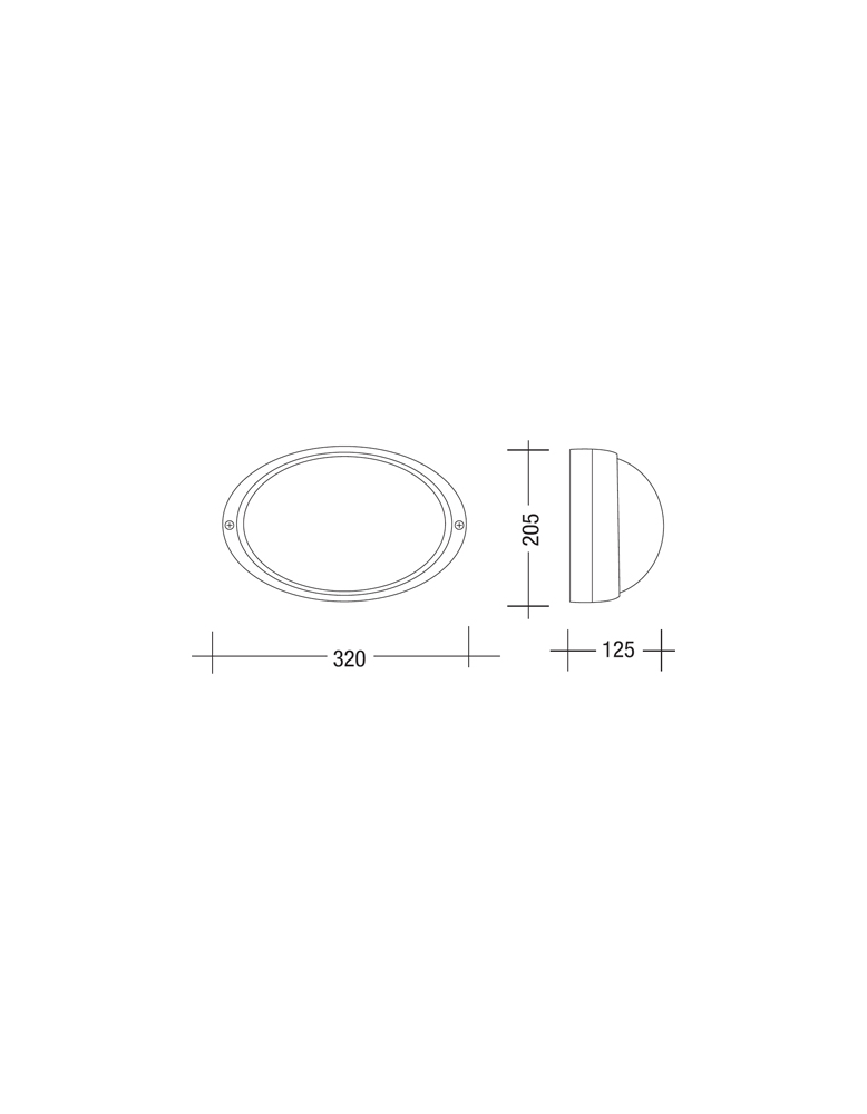 Vanjska plafonjera rasvjeta 2201 bijela