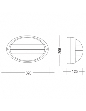 Vanjska plafonjera rasvjeta 2206 crna 2