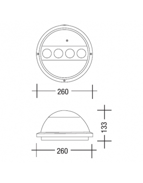 Vanjska plafonjera rasvjeta 2074 bijela 2