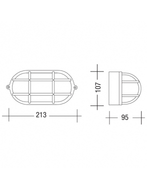 Vanjska plafonjera rasvjeta 1402 crna 2