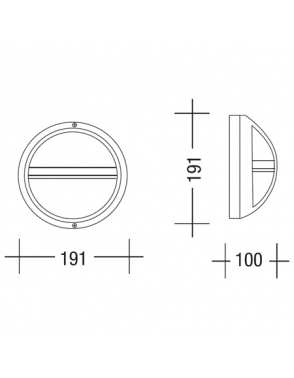 Vanjska plafonjera rasvjeta 2304 crna 2