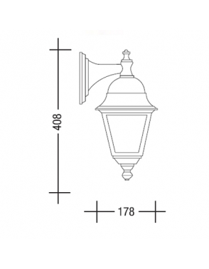Vanjska rasvjeta lanterna 4102 bijela 2