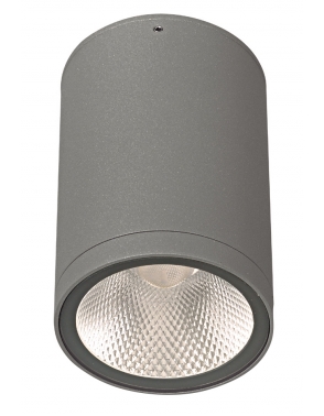 LED vanjska stropna alu tamno siva IP54 10W 3000K COB LED