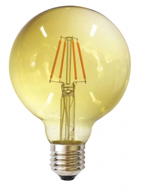LED ŽARULJA G125 E27 6W 2700K 220 240V AMBER