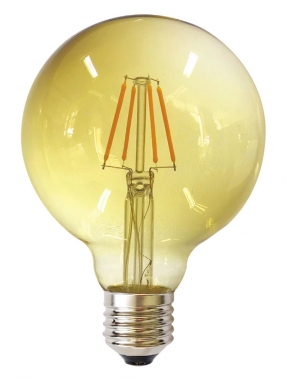 LED ŽARULJA G125 E27 6W 2700K 220 240V AMBER