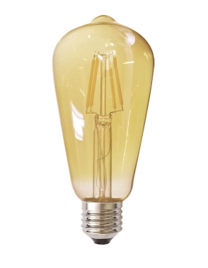 LED ŽARULJA ST64 E27 6W 2700K 220 240V 300LM AMBER