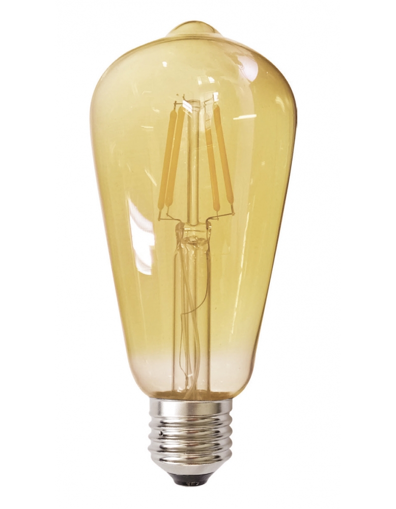 LED ŽARULJA ST64 E27 6W 2700K 220 240V 300LM AMBER DIMABILNA