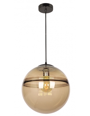 Dekorativna visilica MO1015 AMBER+BLACK 300MM jantar i crna