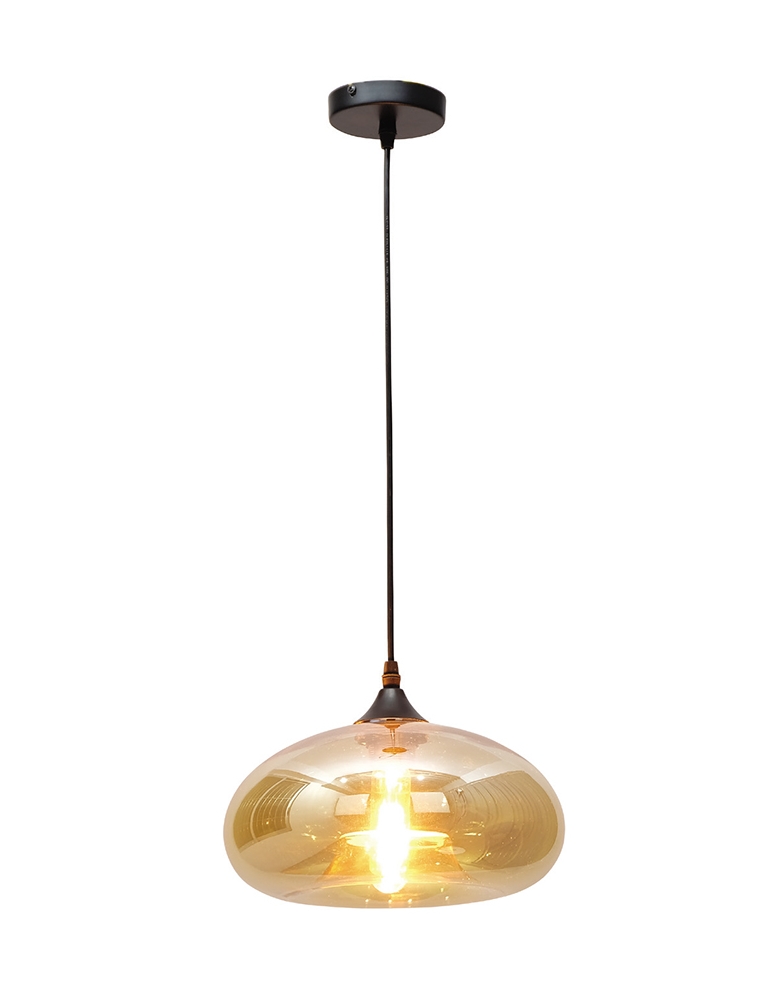 Dekorativna visilica LOFT-G2 AMBER jantar