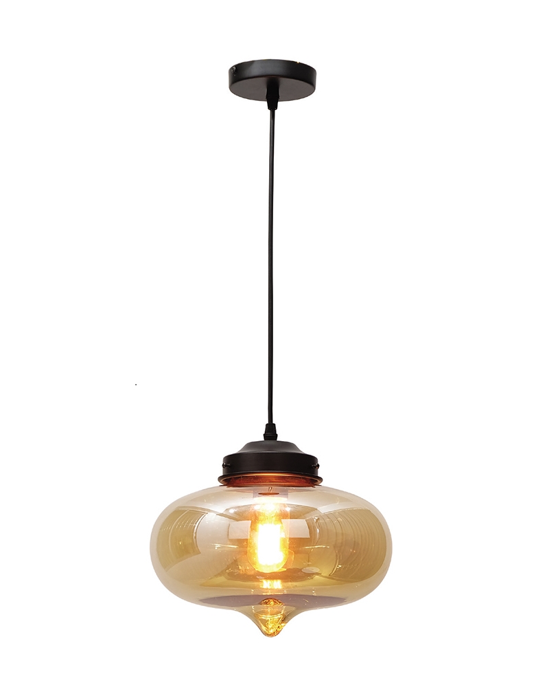 Dekorativna visilica LOFT-G4 AMBER jantar