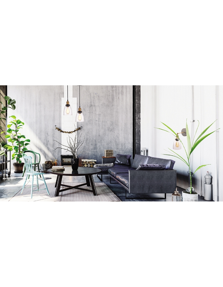 Dekorativna zidna LOFT136W prozirna