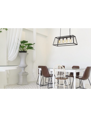 Dekorativna visilica LOFT146-4 MB mat crna 2
