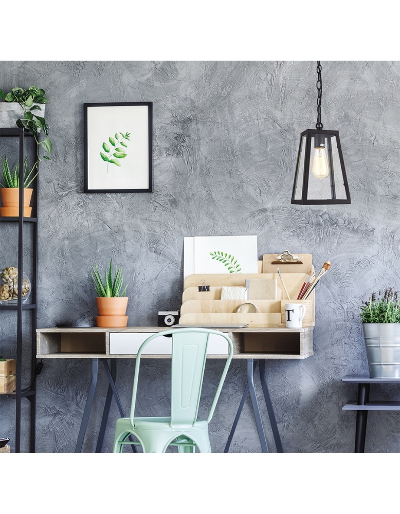 Dekorativna visilica LOFT146-1 crna