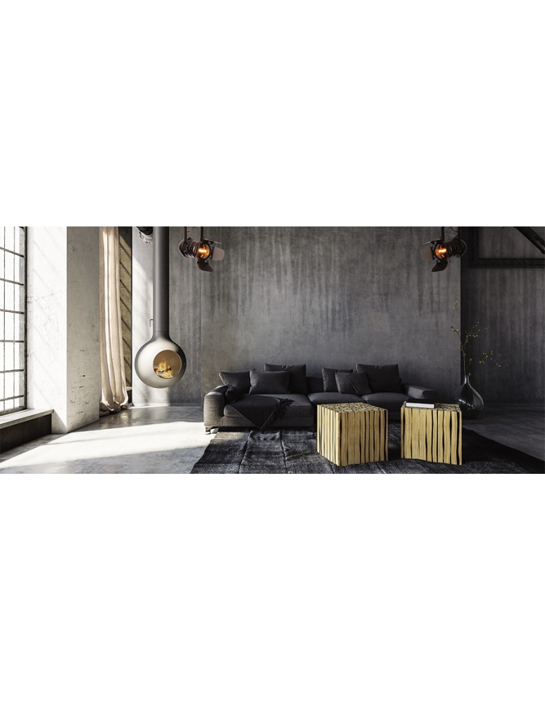 Dekorativna stropna LOFT248-B MB mat crna