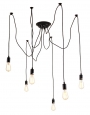Dekorativna visilica LOFT170-6 MB mat crna paga