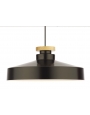 Dekorativna visilica PD321-1A WOOD+MATT BLACK drvo i mat crna