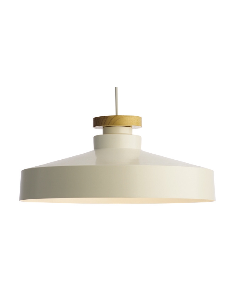 Dekorativna visilica PD321-1A WOOD+MATT WHITE drvo i mat bijela