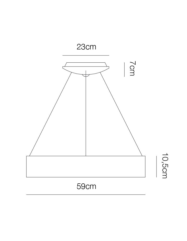 Dekorativna visilica SHINE PD333-1A LED 36W ruiasto zlatna