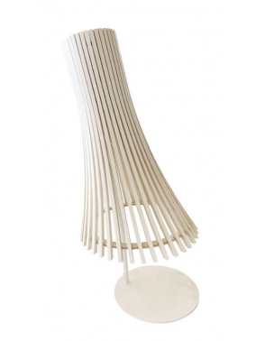 Dekorativna stolna MOAI LAMPA BIJELA drvo 