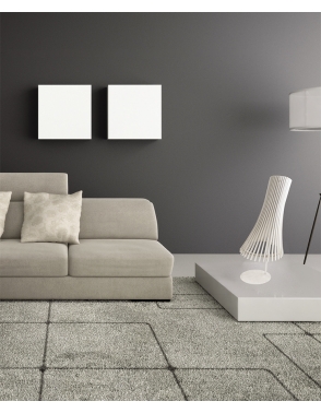 Dekorativna stolna MOAI LAMPA BIJELA drvo  2