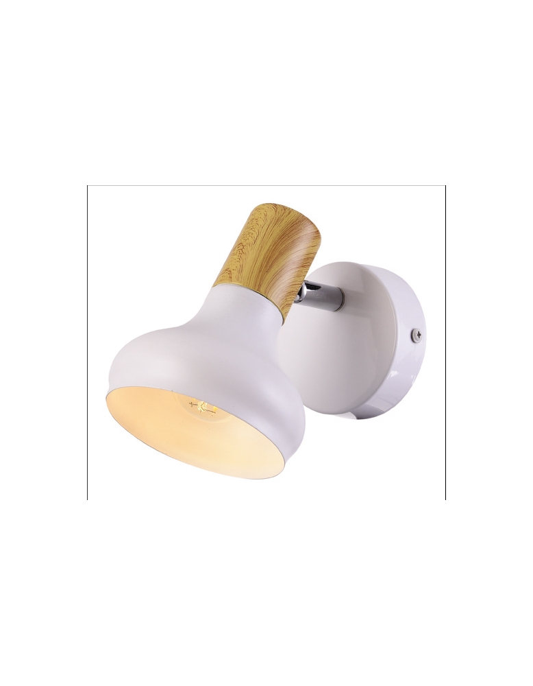 Dekorativna zidna W10157-1 MATT WHITE 1XE14 mat bijela