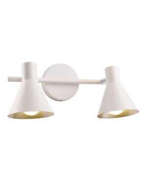 Dekorativna zidna W10139-2 MATT WHITE 2XE14 mat bijela