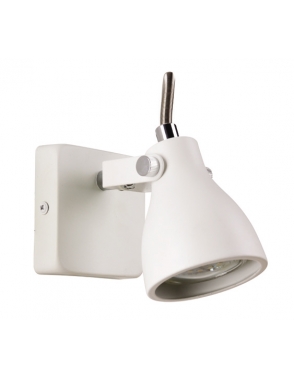 Dekorativna zidna W10022-1 MATT WHITE 1XGU10 mat bijela