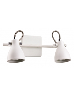 Dekorativna zidna W10022-2 MATT WHITE 2XGU10 mat bijela