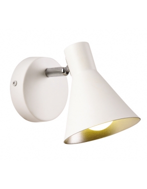 Dekorativna zidna W10139-1 MATT WHITE 1XE14 mat bijela