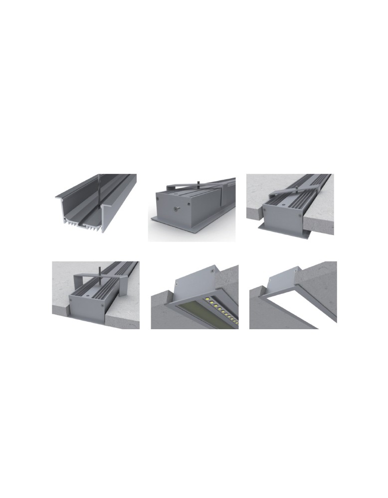 LL ALP045 al. Profil s mat pokrovom aluminijski...