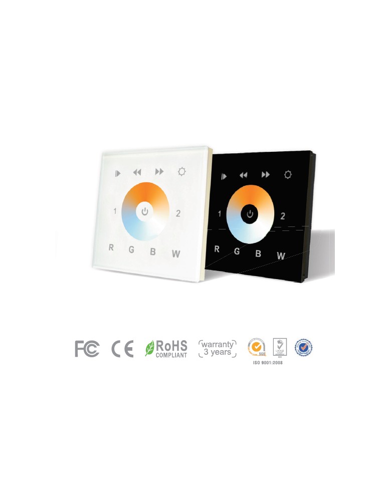 Wall mounted RGB/W DMX512 controller  LC 2201 LED upravljanja 
