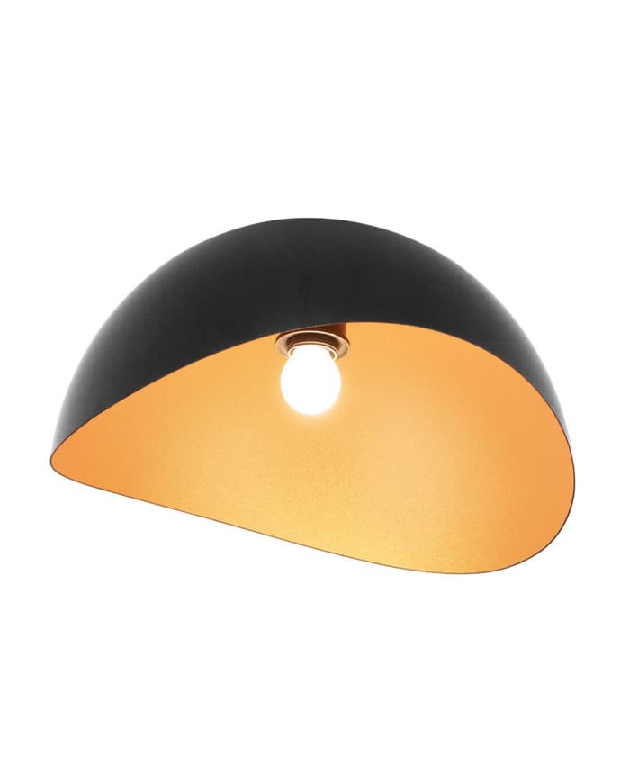 Plafonjera CL610-500 Matt Black Outside/Gold Inside E27/60W max