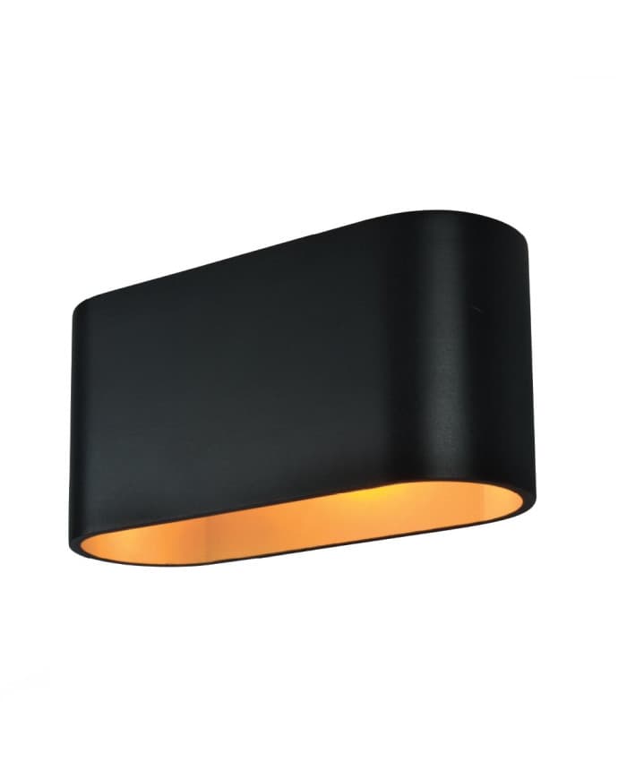 Zidna svjetiljka MURO OVALE BK/GOLD G9/40W IP20