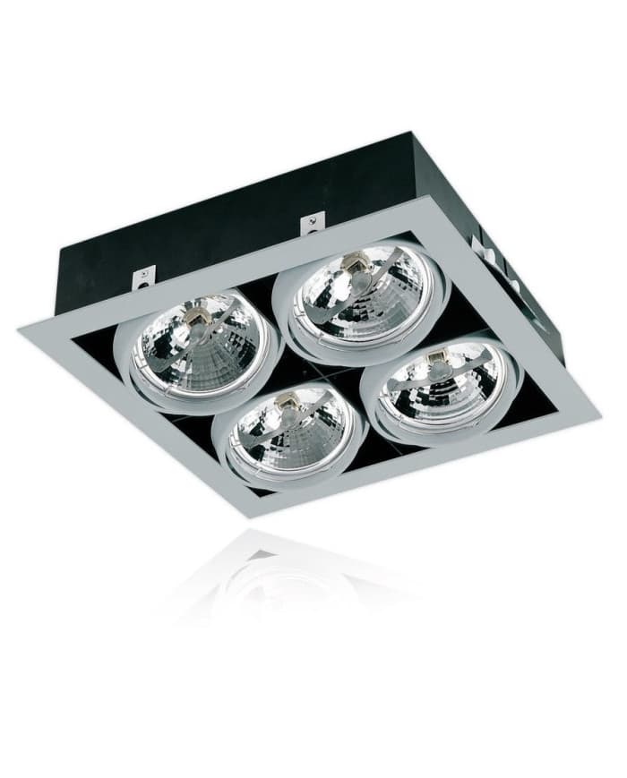 Ugradbena stropna svjetiljka Hi-spot AR 111 ELC-4211 SILVER