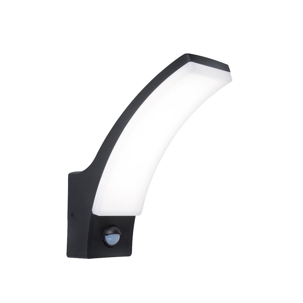 Zidna svjetiljka UH3018-7088-BK SLIPPERS (WITH SENSOR) LED 12W 3000K IP44 BLACK