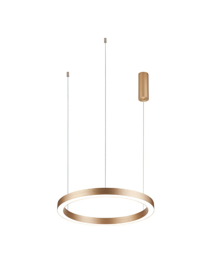 LED visilica CERCHIO-P-580/48 BRUSHED GOLD 3000K