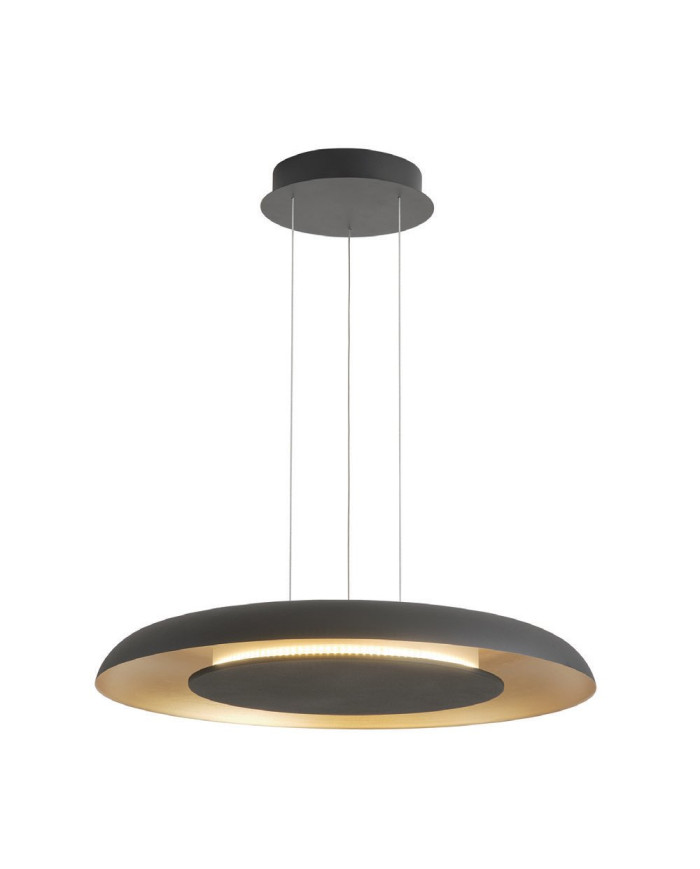 LED visilica ARROTONDATO-P-S400/24 MBL/GOLD CCT 24W fi400*1500