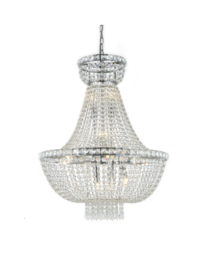 Kristalni luster C13/fi600*H800 12L Chrome